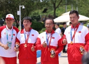 英雄联盟总决赛直播-射箭比赛选手满分夺得射击金牌