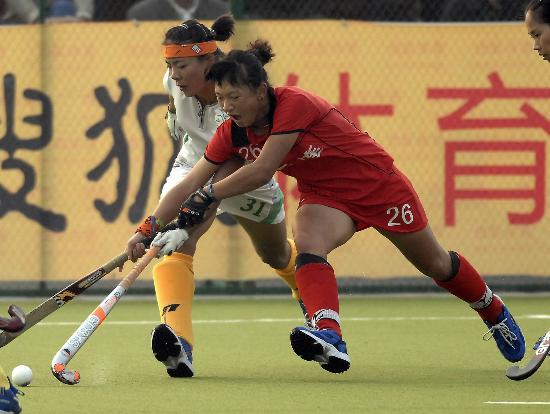 韩国代表团在曲棍球比赛中夺冠 韩国代表团在曲棍球比赛中夺冠
